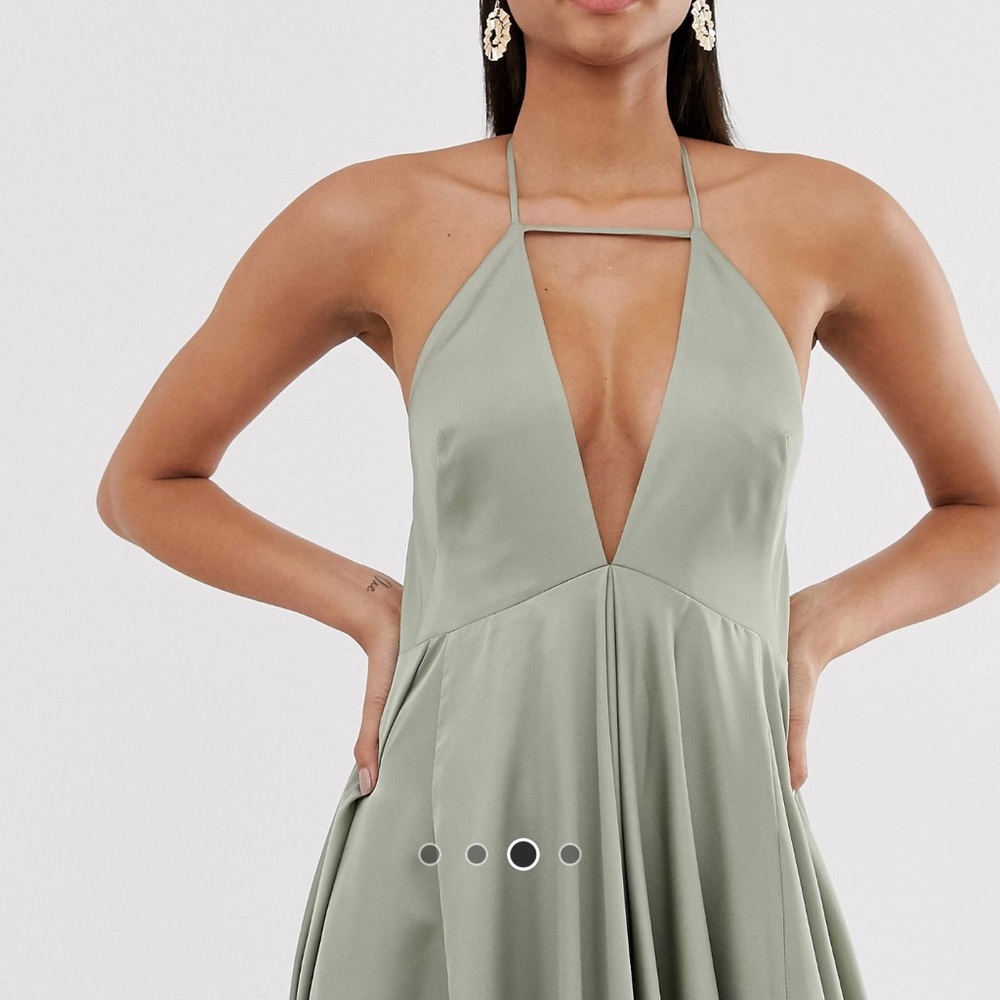 ASOS plunge midi dress NWT